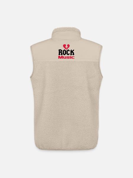music - Unisex Sherpa Gilet by Stanley/Stella - beige