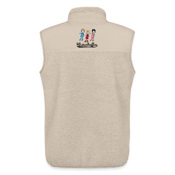Lustiges Klassentreffen - Unisex Sherpaweste von Stanley/Stella - Beige - Hinten - AI Model Male 178 light (178cm)