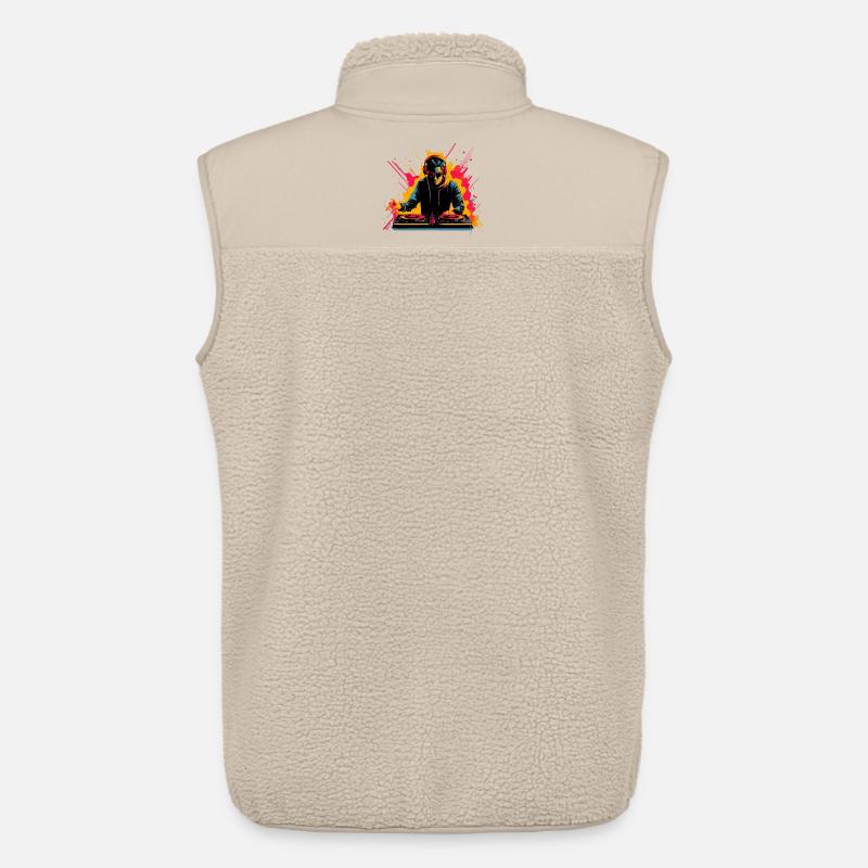 90er DJ Synthwave - Unisex Sherpaweste von Stanley/Stella - Beige