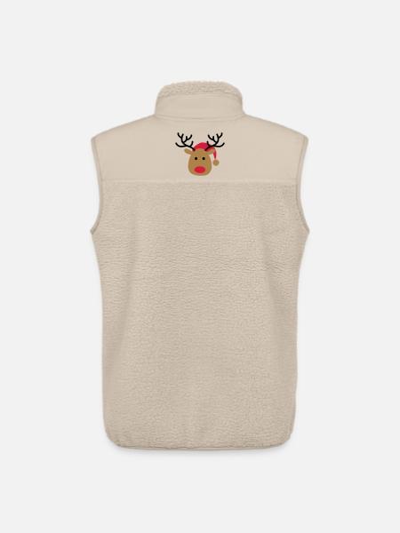 Christmas - Unisex Sherpa Gilet by Stanley/Stella - beige
