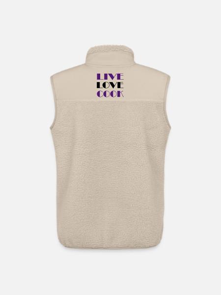 Passion for cooking - Unisex Sherpa Gilet by Stanley/Stella - beige