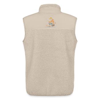 Angler Grafik - Unisex Sherpaweste von Stanley/Stella - Beige - Hinten - AI Model Male 178 light (178cm)