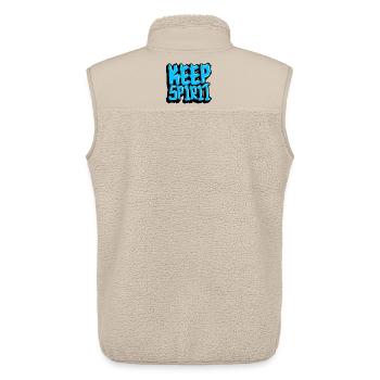 Mode - Veste sans manches sherpa unisexe Stanley/Stella - beige - Dos - AI Model Male 178 light (178cm)