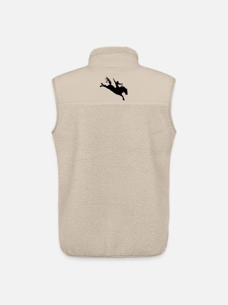 Rodeo Silhouette – Western Riding - Unisex Sherpa Gilet by Stanley/Stella - beige