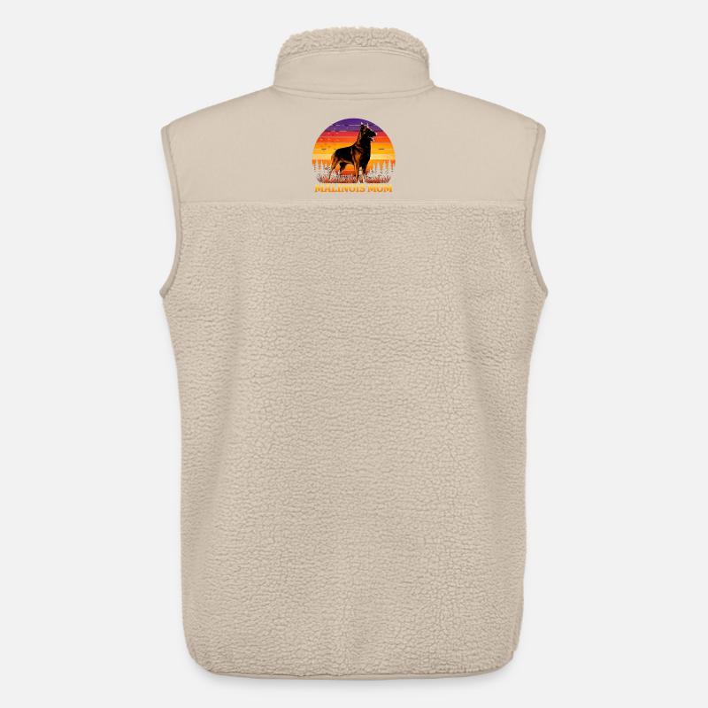 Malinois Mom - Unisex Sherpaweste von Stanley/Stella - Beige