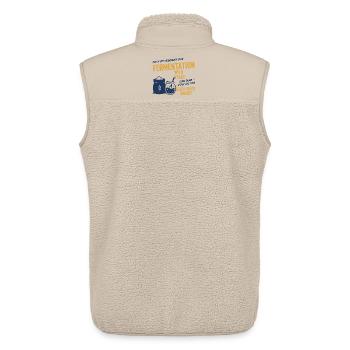 Sourdough Bread Baking Baker Sourdough Starter Jar - Unisex Sherpaweste von Stanley/Stella - Beige - Hinten - AI Model Male 178 light (178cm)