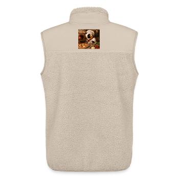 Choupie  Pizzaiolo - Veste sans manches sherpa unisexe Stanley/Stella - beige - Dos - AI Model Male 178 light (178cm)