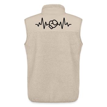 Boxen - Unisex Sherpaweste von Stanley/Stella - Beige - Hinten - AI Model Male 178 light (178cm)