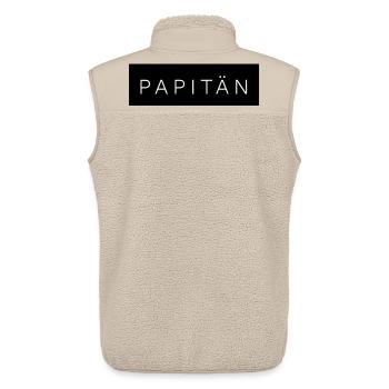 Daddy Anchor Captain Father's Day Offspring Birth - Unisex Sherpa Gilet by Stanley/Stella - beige - Back - AI Model Male 178 light (178cm)