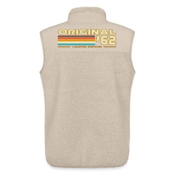 Retro 62 Rainbow - Unisex Sherpa Gilet by Stanley/Stella - beige - Back - AI Model Male 178 light (178cm)
