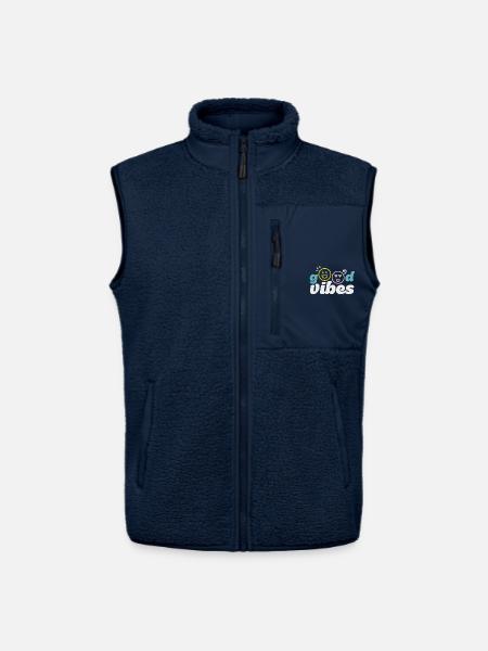 good_vibes - Veste sans manches sherpa unisexe Stanley/Stella - marine