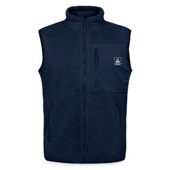 Super Biker Mom – Heart Motorcycle Motorcycle Biker - Unisex Sherpaweste von Stanley/Stella - Navy - Vorne - AI Model Female 172 light (172cm) & AI Model Male 178 light (178cm)