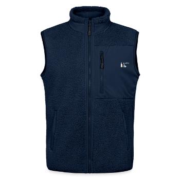 Bundesinstitut für Lecker Bierchen - Unisex Sherpaweste von Stanley/Stella - Navy - Vorne - AI Model Female 172 light (172cm) & AI Model Male 178 light (178cm)