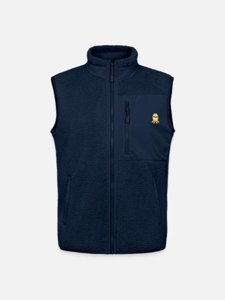 Gold Star Gewinner-Medaille - Unisex Sherpaweste von Stanley/Stella - Navy