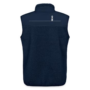 Leuchtturm - Unisex Sherpaweste von Stanley/Stella - Navy - Hinten - AI Model Male 178 light (178cm)