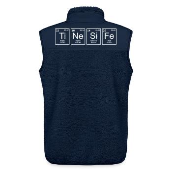 intp, periodic system, cognitive functions, think - Unisex Sherpaweste von Stanley/Stella - Navy - Hinten - AI Model Male 178 light (178cm)