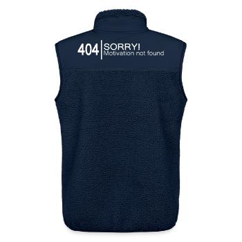 404 Sorry Motivation not found. - Unisex Sherpaweste von Stanley/Stella - Navy - Hinten - AI Model Male 178 light (178cm)