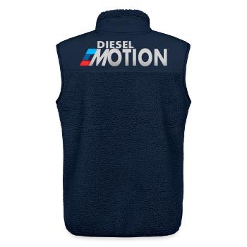 Diesel Emotionen - Unisex Sherpaweste von Stanley/Stella - Navy - Hinten - AI Model Male 178 light (178cm)