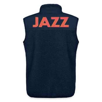 jazz - Unisex Sherpa Gilet by Stanley/Stella - navy - Back - AI Model Male 178 light (178cm)