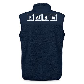 Father Periodische Tabelle - Unisex Sherpaweste von Stanley/Stella - Navy - Hinten - AI Model Male 178 light (178cm)