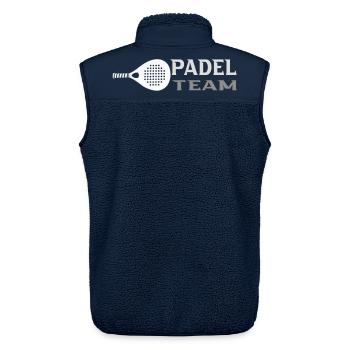 Padel - Unisex Sherpa Gilet by Stanley/Stella - navy - Back - AI Model Male 178 light (178cm)