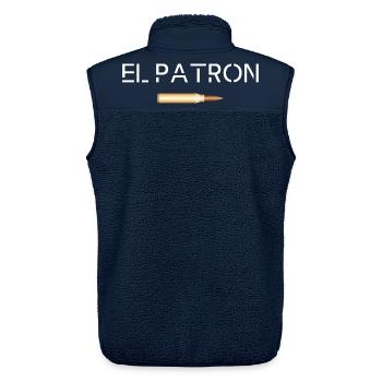 El Patron – Der Top G Look - Unisex Sherpaweste von Stanley/Stella - Navy - Hinten - AI Model Male 178 light (178cm)