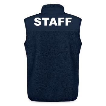 STAFF - Unisex Sherpaweste von Stanley/Stella - Navy - Hinten - AI Model Male 178 light (178cm)