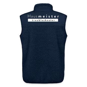 Hausmeister – Troubleshooter - Unisex Sherpaweste von Stanley/Stella - Navy - Hinten - AI Model Male 178 light (178cm)
