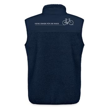keine gnade für die wade fahrrad spruch sport rad - Unisex Sherpaweste von Stanley/Stella - Navy - Hinten - AI Model Male 178 light (178cm)
