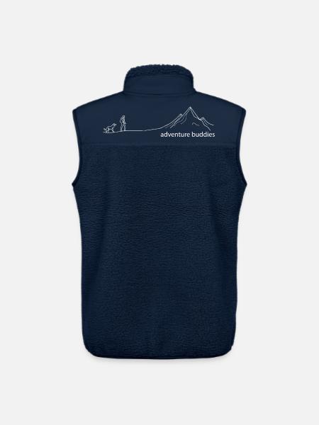 adventure buddies wandern mit hund tiere berg love - Unisex Sherpaweste von Stanley/Stella - Navy