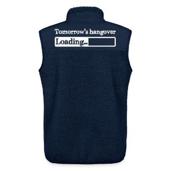 Der Kater-Loading von morgen - Unisex Sherpaweste von Stanley/Stella - Navy - Hinten - AI Model Male 178 light (178cm)