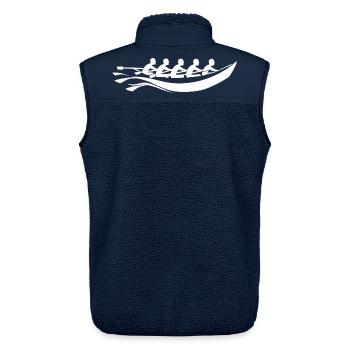 Rudermannschaft Cartoon Stil - Unisex Sherpaweste von Stanley/Stella - Navy - Hinten - AI Model Male 178 light (178cm)