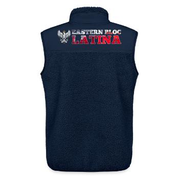 Ostblock Latina Polin Polen weißer Adler Geschenk - Unisex Sherpaweste von Stanley/Stella - Navy - Hinten - AI Model Male 178 light (178cm)
