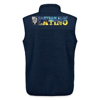 Ostblock Latino Ukrainer Ukraine Geschenk - Unisex Sherpaweste von Stanley/Stella - Navy - Hinten - AI Model Male 178 light (178cm)