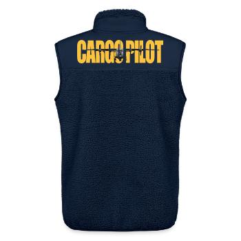 Cargo pilot An-12 - Unisex Sherpaweste von Stanley/Stella - Navy - Hinten - AI Model Male 178 light (178cm)