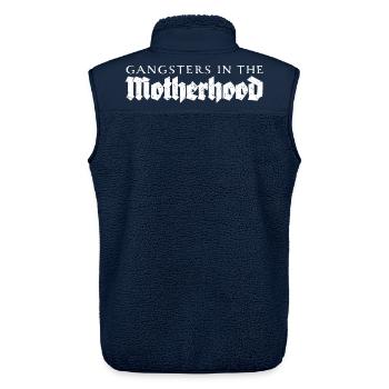 Gangsters in the Motherhood - Unisex Sherpa Gilet by Stanley/Stella - navy - Back - AI Model Male 178 light (178cm)