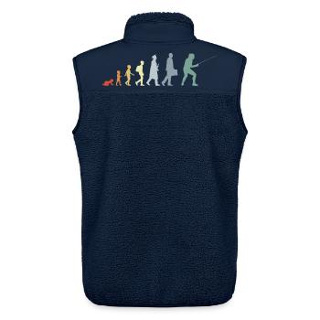 Fechter Evolution - Unisex Sherpaweste von Stanley/Stella - Navy - Hinten - AI Model Male 178 light (178cm)