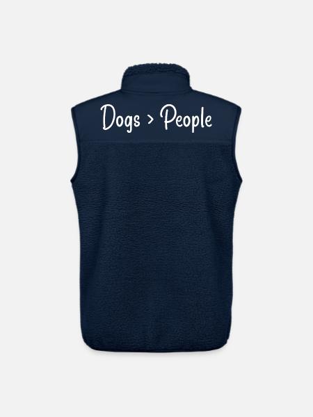 dog lovers - Unisex Sherpa Gilet by Stanley/Stella - navy