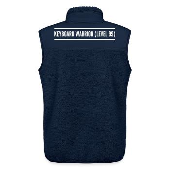 Tastenkrieger ( Stufe 99 ) - Unisex Sherpaweste von Stanley/Stella - Navy - Hinten - AI Model Male 178 light (178cm)