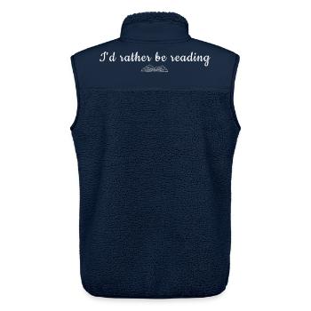 I'd Rather Be Reading Quote Tee - Unisex Sherpaweste von Stanley/Stella - Navy - Hinten - AI Model Male 178 light (178cm)