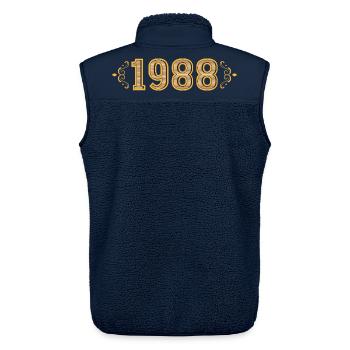 Legende seit 1988 Retro 1988 - Unisex Sherpaweste von Stanley/Stella - Navy - Hinten - AI Model Male 178 light (178cm)