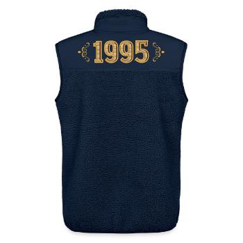 Legend since 1995 retro 1995 - Unisex Sherpa Gilet by Stanley/Stella - navy - Back - AI Model Male 178 light (178cm)