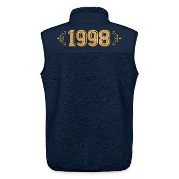 Legende seit 1998 Retro 1998 - Unisex Sherpaweste von Stanley/Stella - Navy - Hinten - AI Model Male 178 light (178cm)