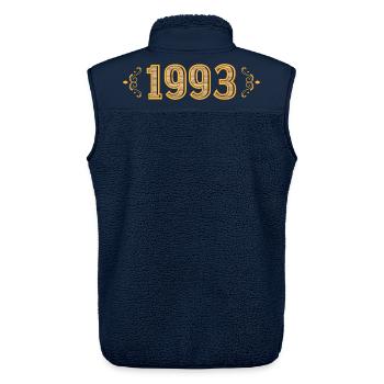 Legende seit 1993 Retro 1993 - Unisex Sherpaweste von Stanley/Stella - Navy - Hinten - AI Model Male 178 light (178cm)