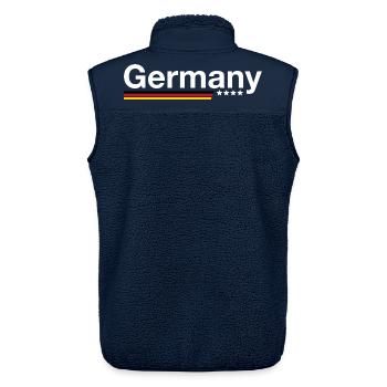 Germany - Unisex Sherpaweste von Stanley/Stella - Navy - Hinten - AI Model Male 178 light (178cm)