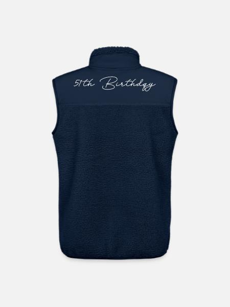 51e anniversaire - Veste sans manches sherpa unisexe Stanley/Stella - marine