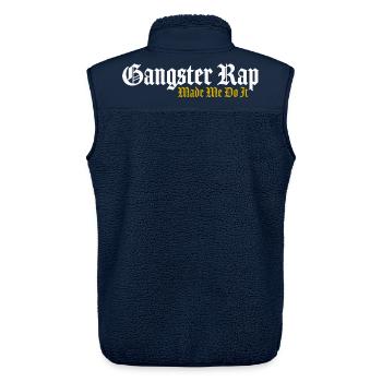 Gangster Rap Made Me Do It - Unisex Sherpaweste von Stanley/Stella - Navy - Hinten - AI Model Male 178 light (178cm)