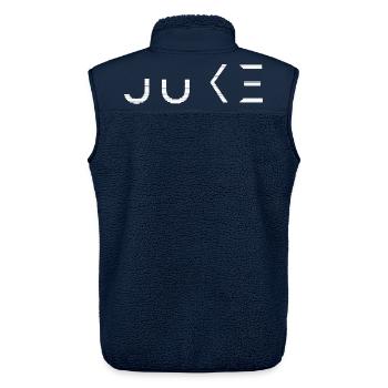 Juke Musikkultur Footwork Chicago - Unisex Sherpaweste von Stanley/Stella - Navy - Hinten - AI Model Male 178 light (178cm)