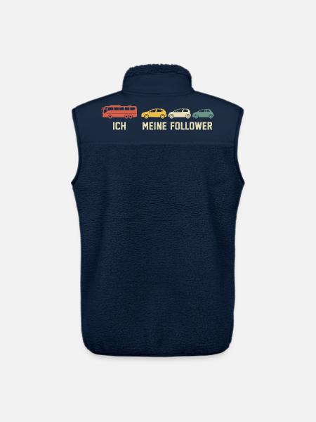 Busfahrer Und Meine Follower - Unisex Sherpaweste von Stanley/Stella - Navy