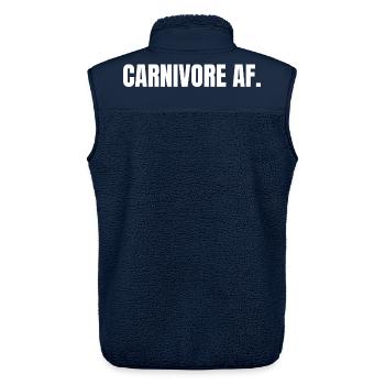 CARNIVORE | Carnivore T-Shirt | Bold Meat Lover - Unisex Sherpaweste von Stanley/Stella - Navy - Hinten - AI Model Male 178 light (178cm)